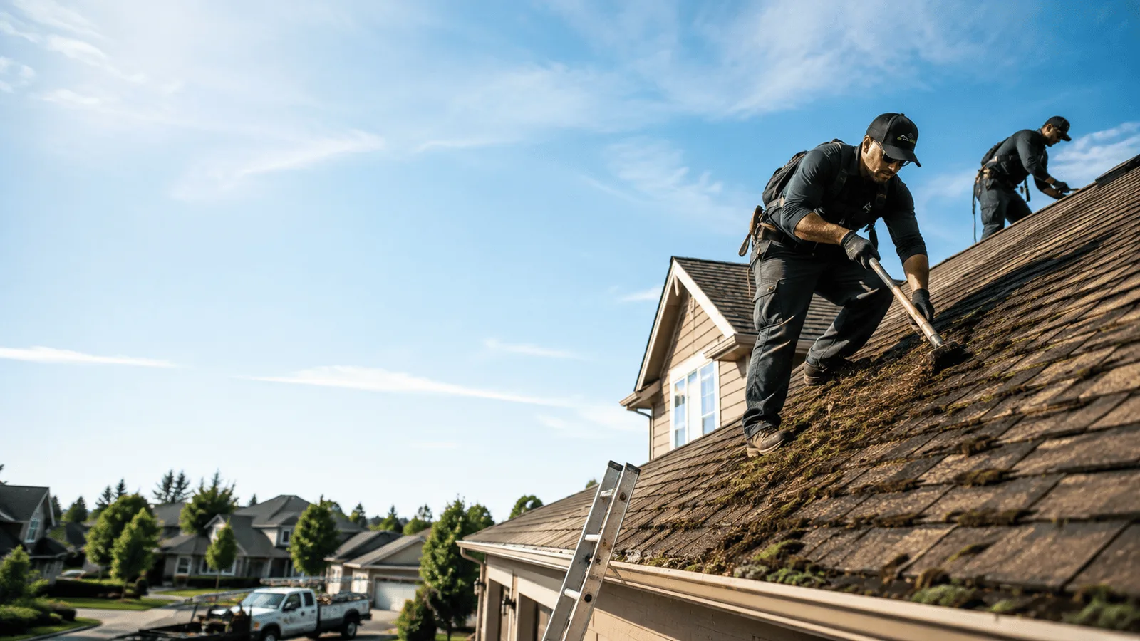 Roof Moss Removal in Sherman, CT near me